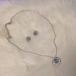 Swarovski Necklace Earrings Set